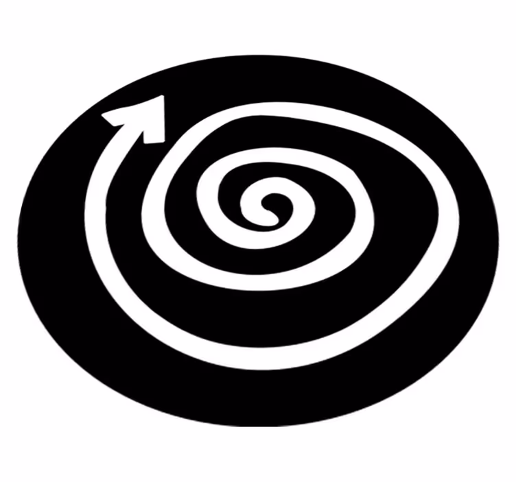 Tappeto in vinile per ragazzi tappeto a spirale - TenStickers