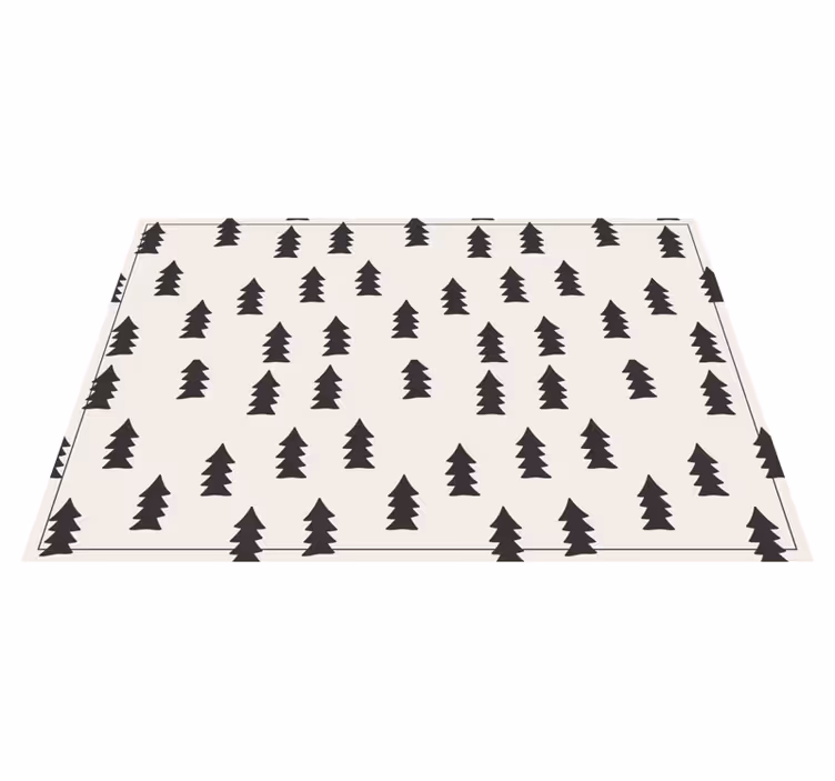 Tappeto in vinile stile nordico modelli alberi - TenStickers