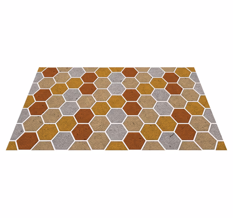 Tappeto in vinile texture a nido d'ape - TenStickers