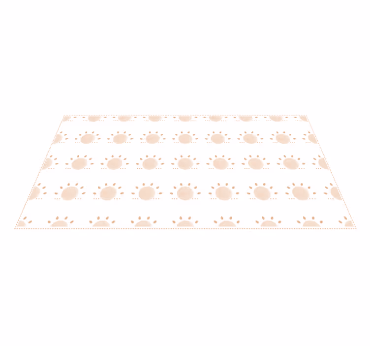 Tappeto in vinile con sole - TenStickers