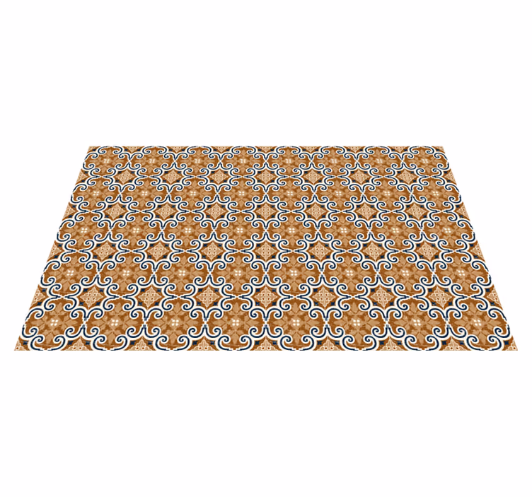 Tappeto in pvc motivo floreale - TenStickers