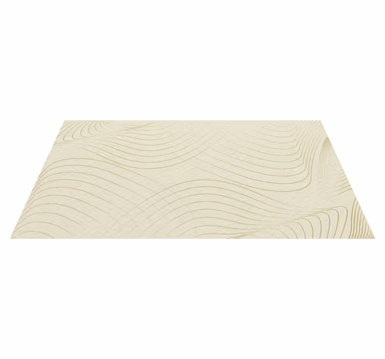 Tappeto vinile minimalista arte lineare fluida - TenStickers