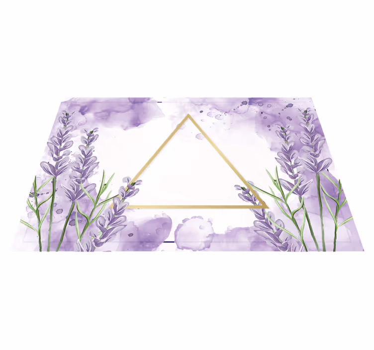 Tappeto moderno triangolo digital lavender - TenStickers