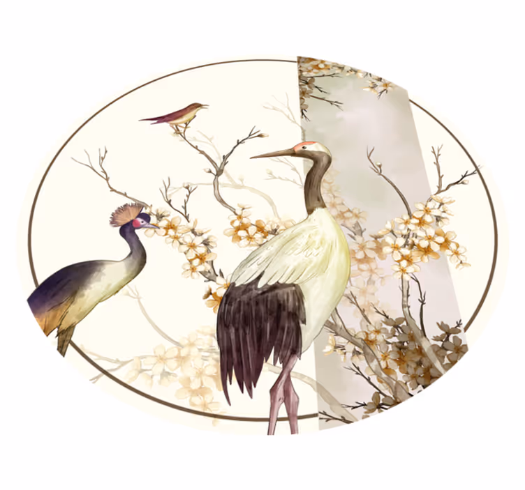 Tappeto in vinile con gli uccelli - TenStickers
