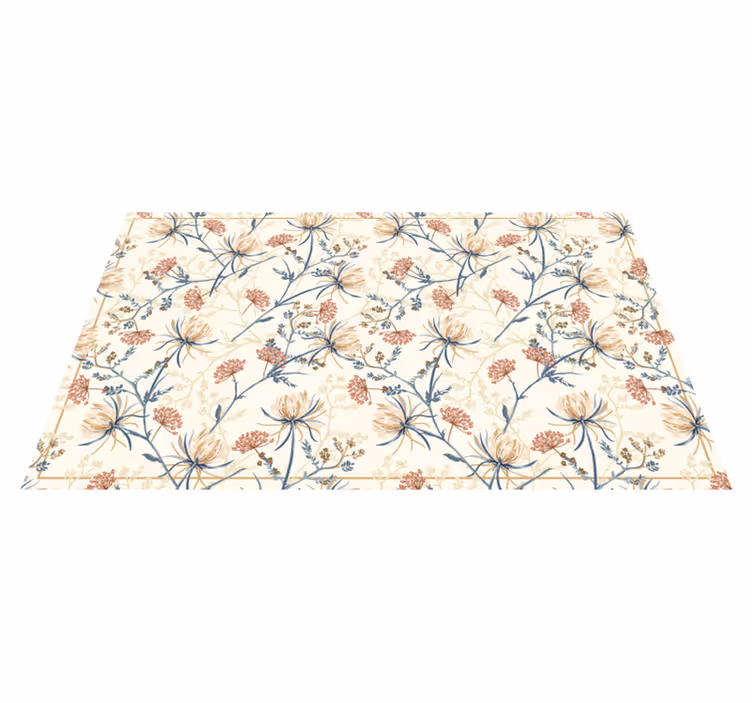 Tappeto in vinile stile floreale - TenStickers