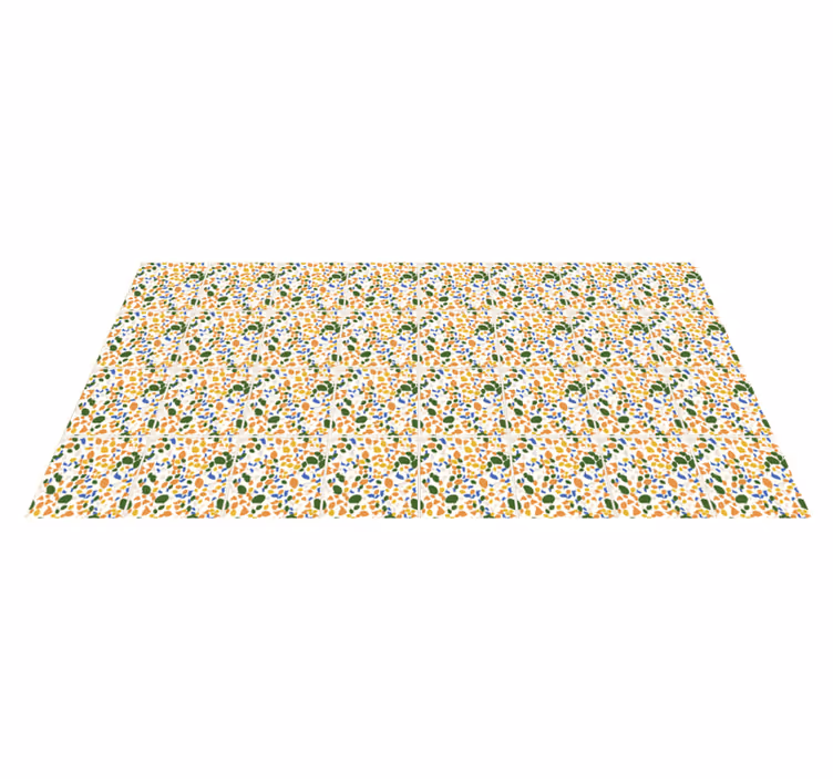 Tappeto pvc cucina stile terrazzo siciliano - TenStickers