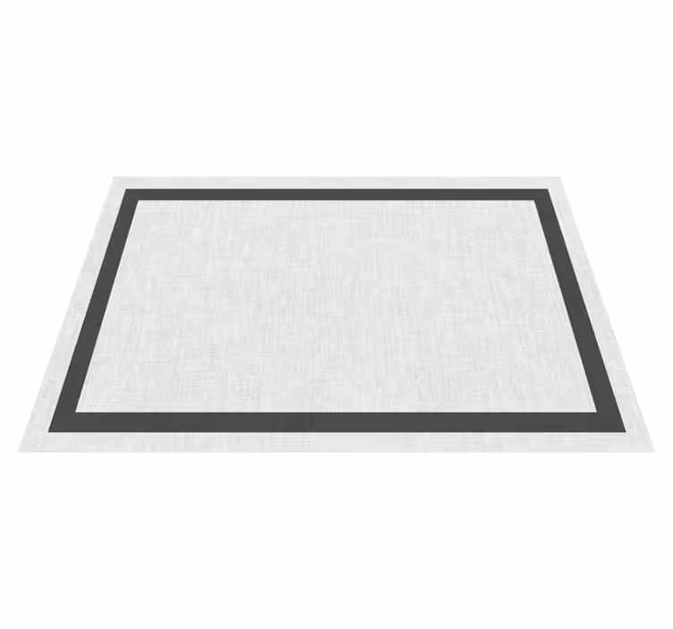 Tappeto in vinile linee bianche e grigio scuro - TenStickers