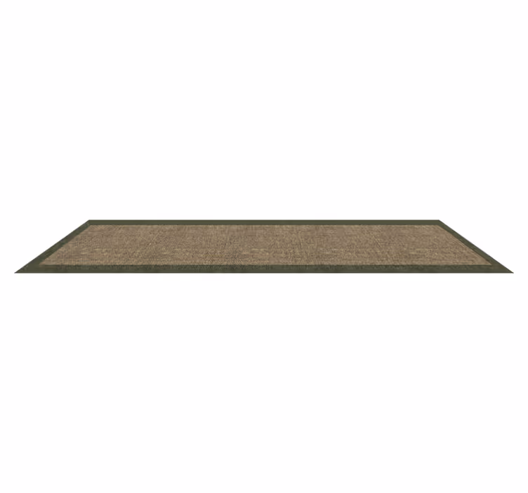 Tappeto in PVC con contorno verde - TenStickers