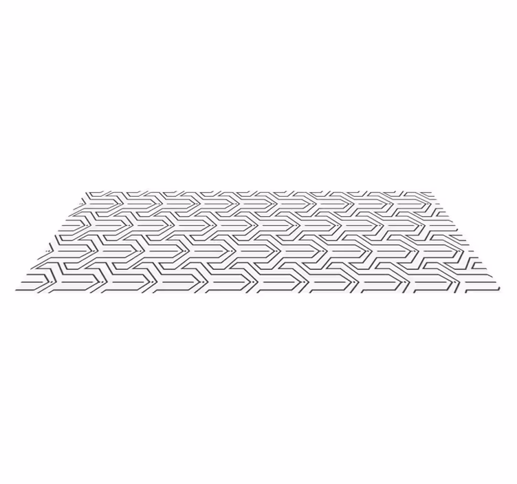 Tappeto in PVC con linee geometriche - TenStickers