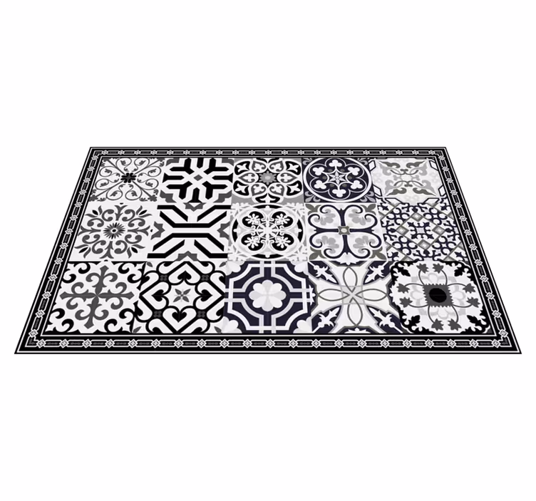 Tappeto vinile piastrelle idrauliche ornamento - TenStickers