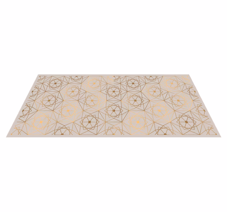 Tappeto in vinile geometrico modello astratto di linee - TenStickers