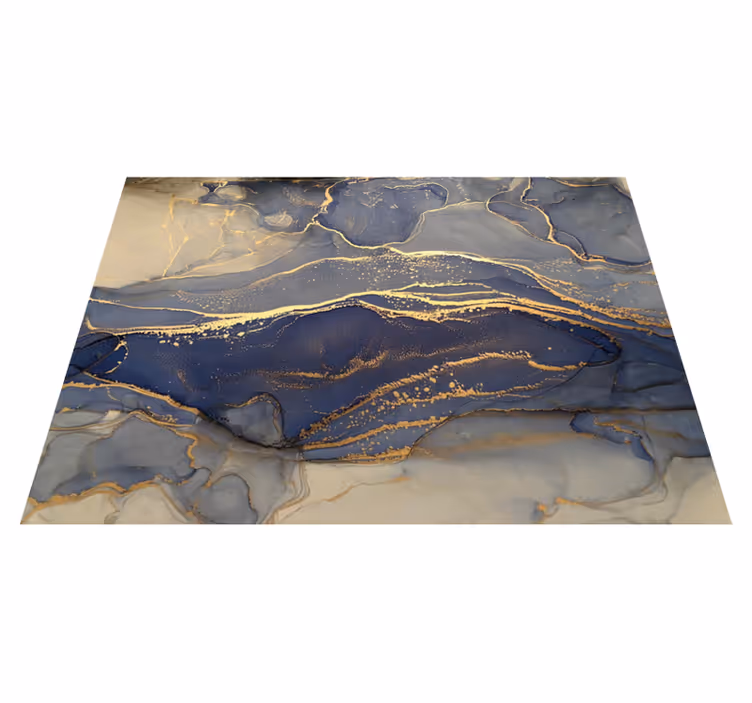 Tappeto vinile pietre blu roccia della Marina - TenStickers