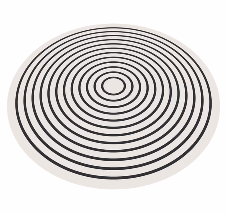 Tappeto in vinile ufficio linee arrotondate - TenStickers