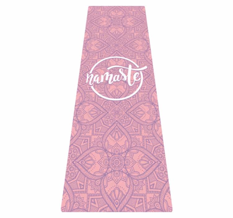 Tappeti in vinile con testo yoga namasté - TenStickers