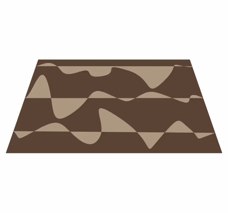 Tappeto in vinile cucina marrone astratto - TenStickers