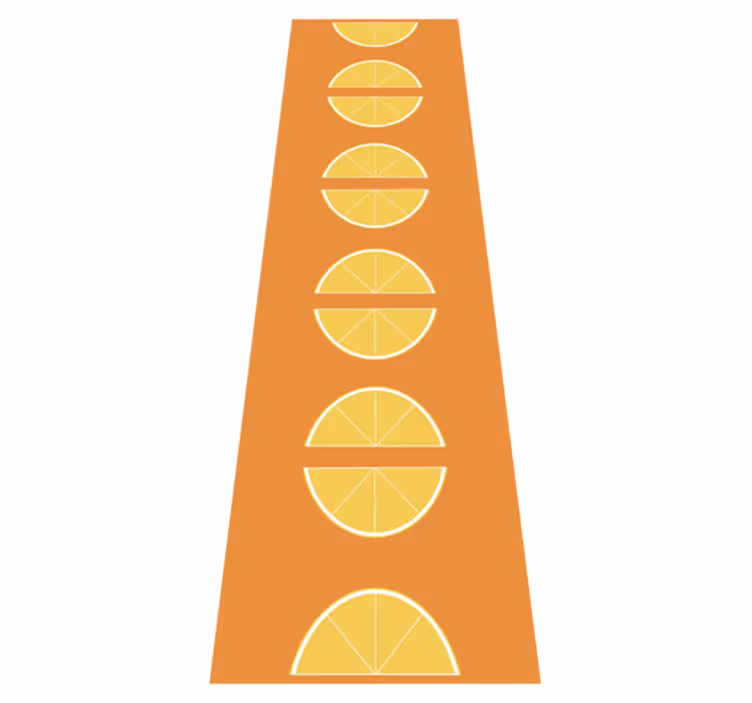 Tappeto in vinile cucina fette di agrumi - TenStickers