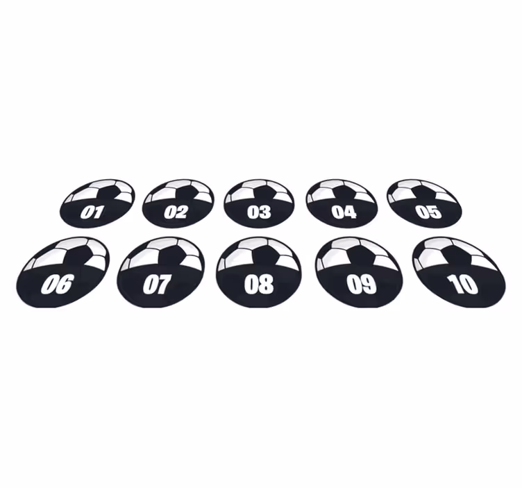 Tappeto in vinile pacchetto allenamento calcio - TenStickers