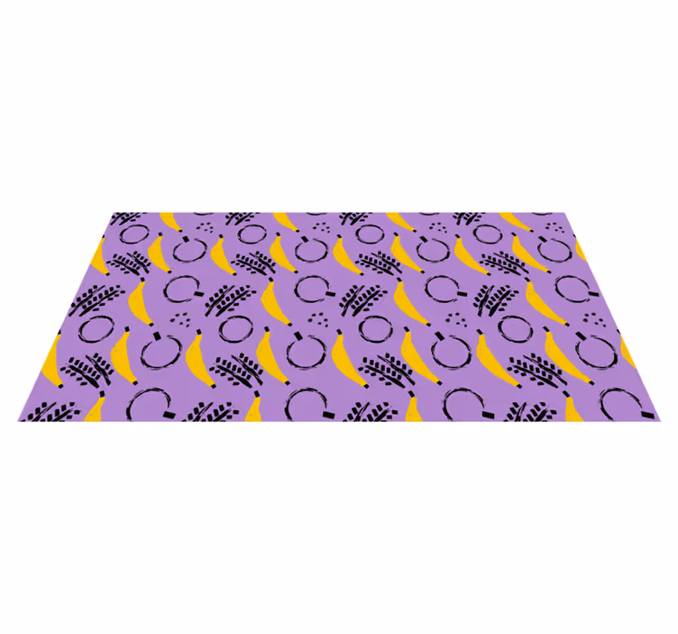 Tappeto vinile moderno mix astratto di banane - TenStickers