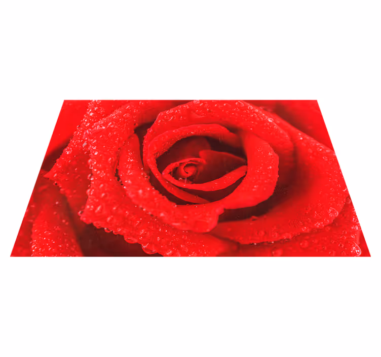 Tappeto vinile rosso rosa - TenStickers