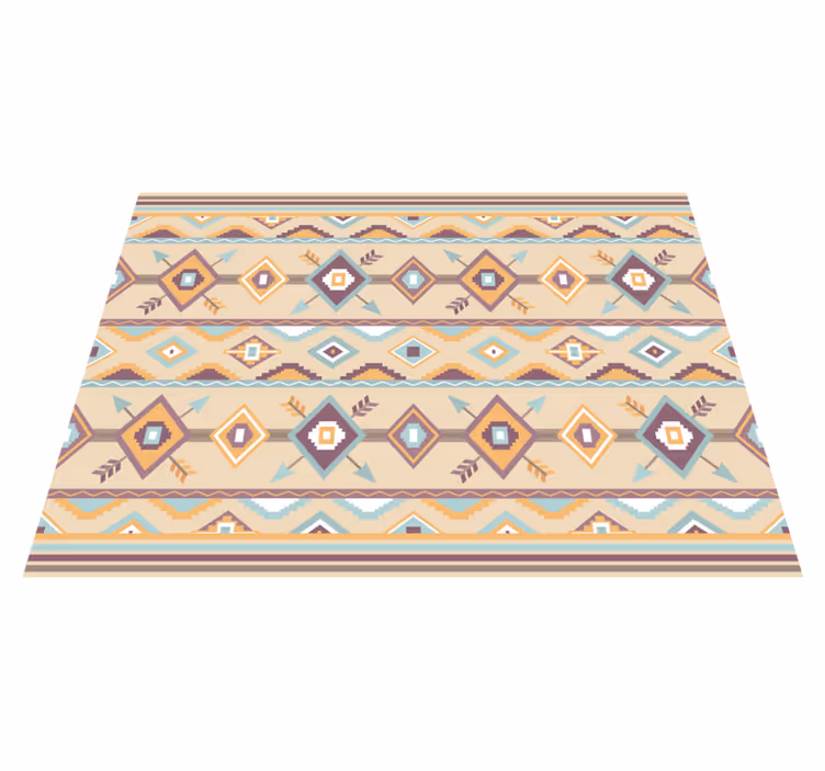 Tappeto vinile beige etnico berbero - TenStickers