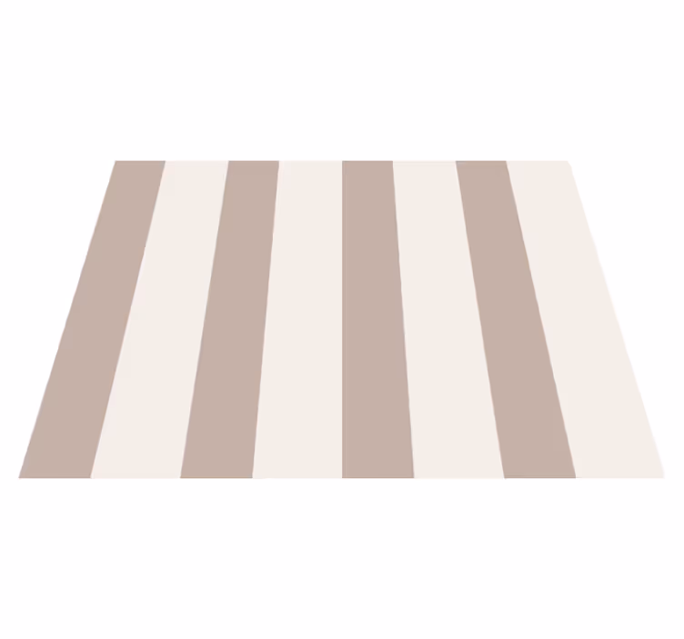 Tappeto vinile beige strisce - TenStickers