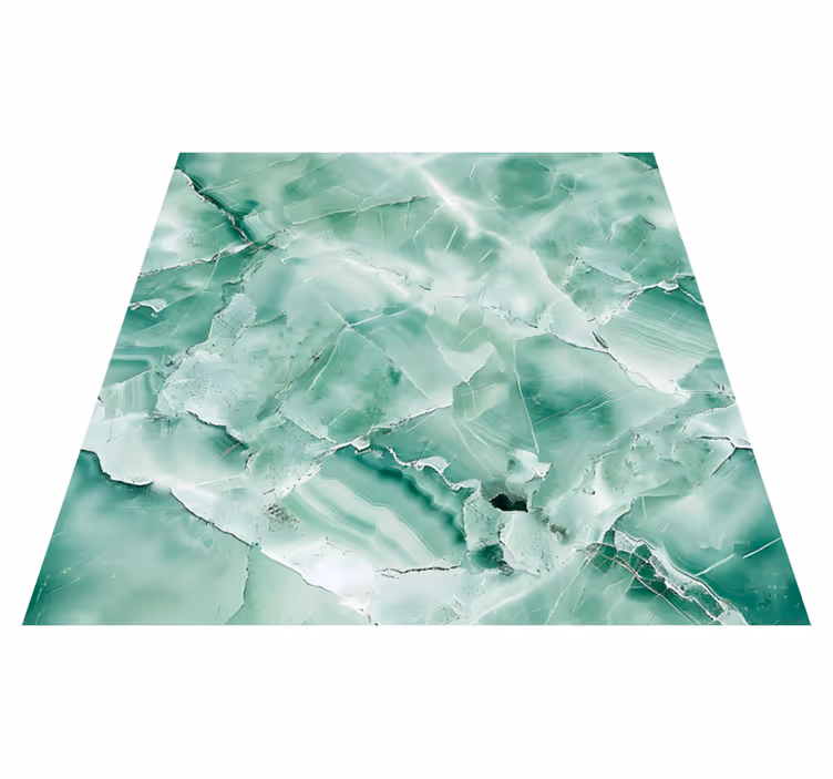 Tappeto vinile effetto marmo colore verde pastello - TenStickers