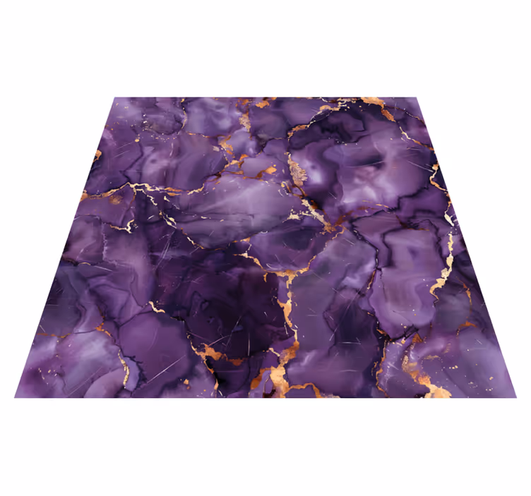 Tappeto vinile effetto marmo colore viola - TenStickers