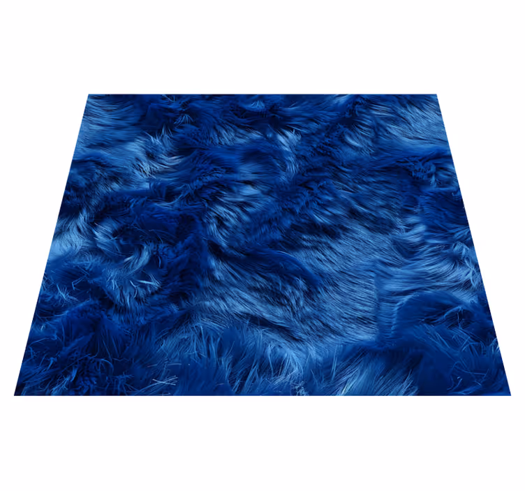 Tappeto vinile blu sfumature di lana - TenStickers