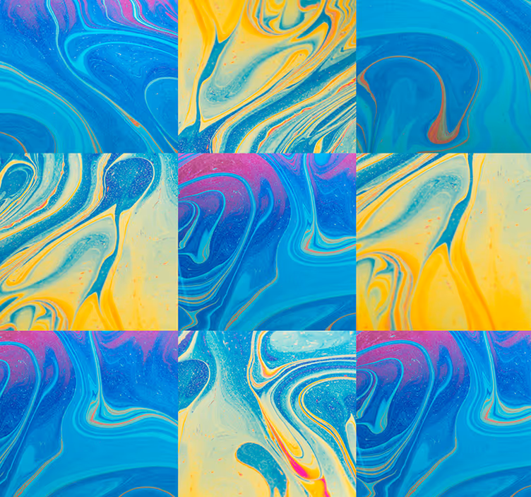 Carta da parati astratta vortici marmorizzati - TenStickers