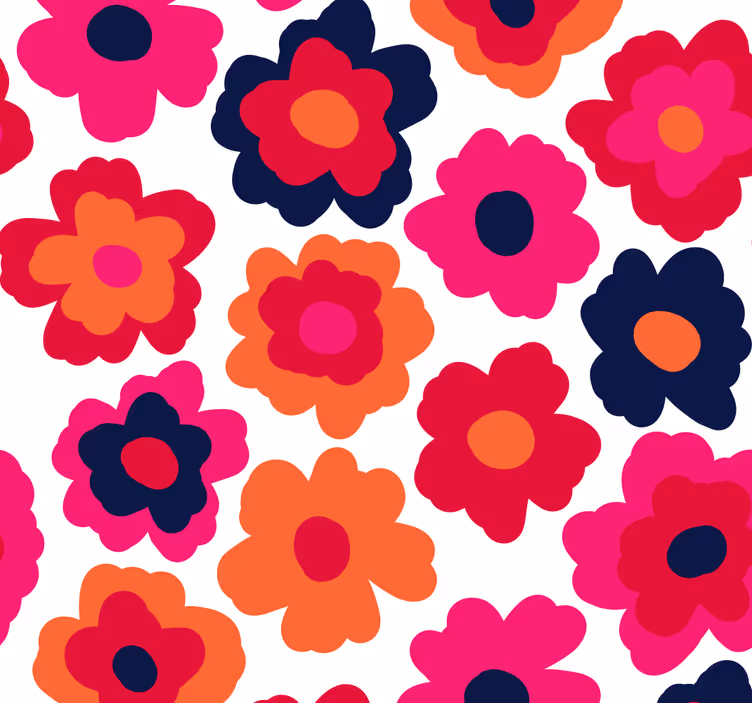 Carta da parati floreale papavero rosso - TenStickers