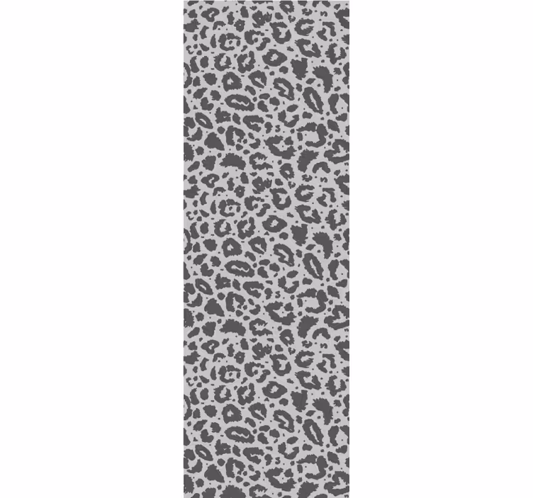 Carta da parati leopardata stile di stampa grigio - TenStickers