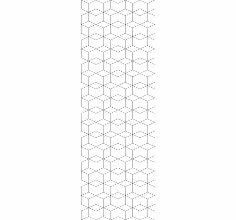 Carta da parati geometrica motivo esagonale bianco - TenStickers