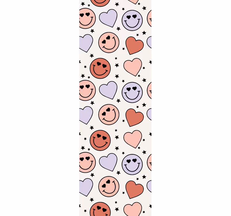 Carta da parati camera ragazzi motivo cuore sorridente - TenStickers