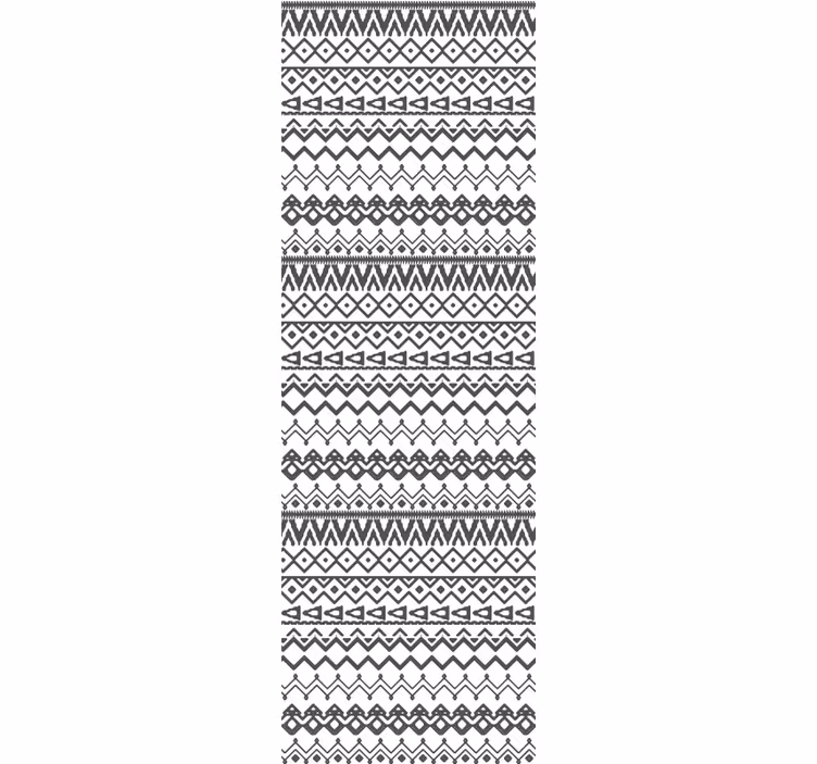 Carta da parati nordica motivo geometrico grigio e bianco - TenStickers