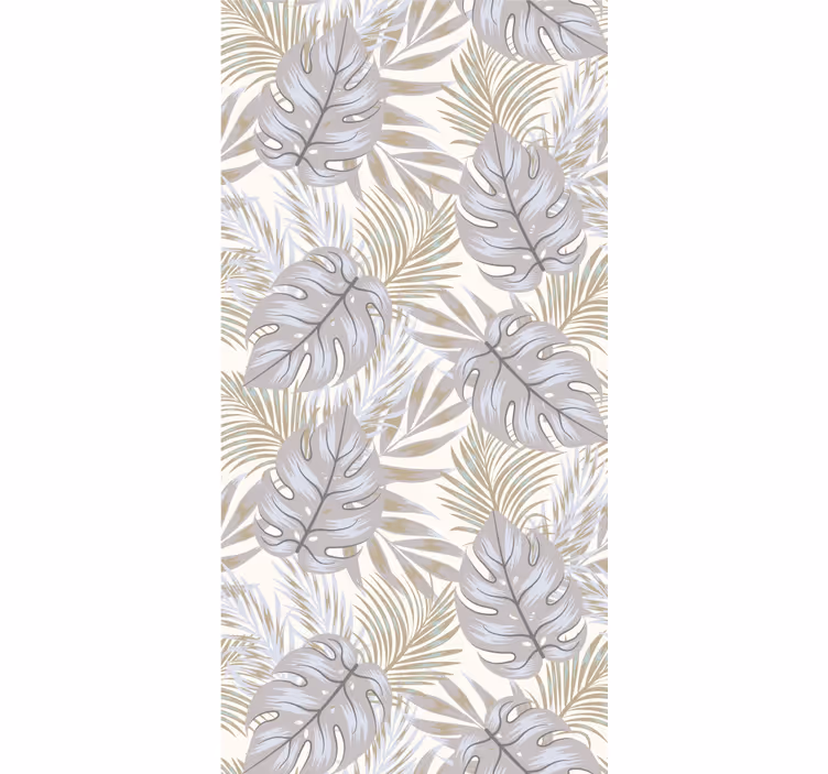 Carta da parati foglie motivo elegante monstera - TenStickers