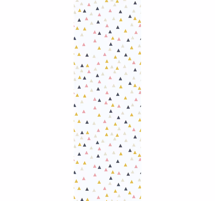 Carta da parati triangoli design minimalista bianco colorato - TenStickers