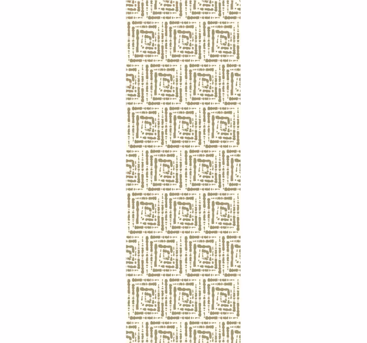 Carta da parati ingresso motivo quadrato beige - TenStickers