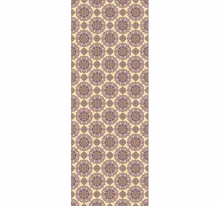 Carta da parati floreale motivo beige ornato - TenStickers