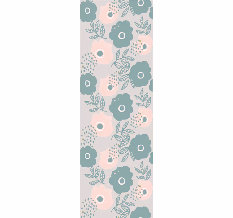 Carta da parati floreale modelli morbidi - TenStickers