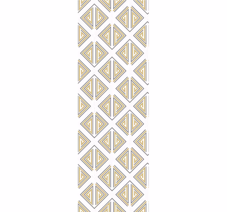 Carta da parati geometrica motivi triangolari stilizzati - TenStickers