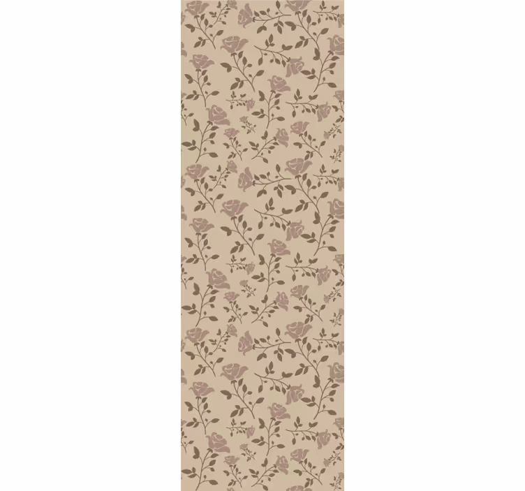 Carta da parati floreale delicato motivo a rosa - TenStickers