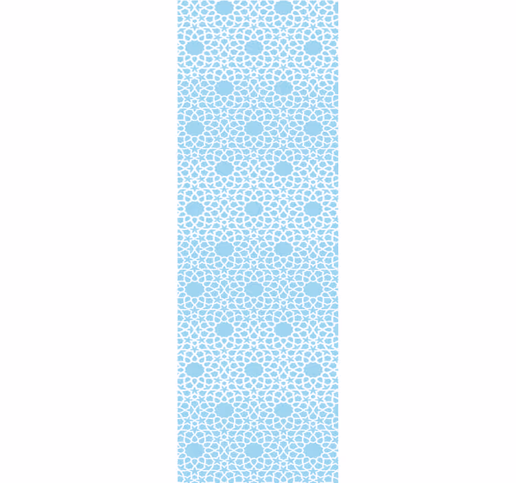 Carta da parati floreale motivo a cerchio fiorito - TenStickers