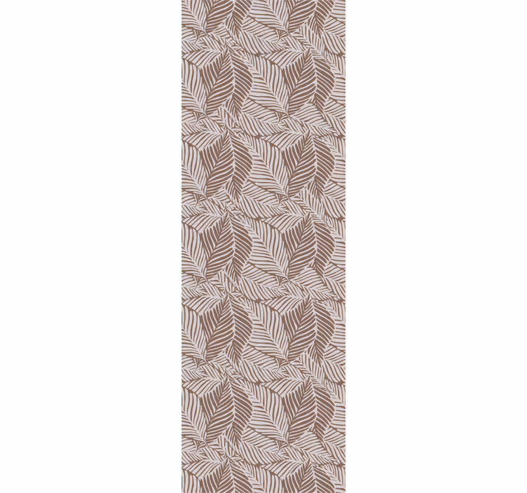Carta da parati floreale design elegante marrone - TenStickers