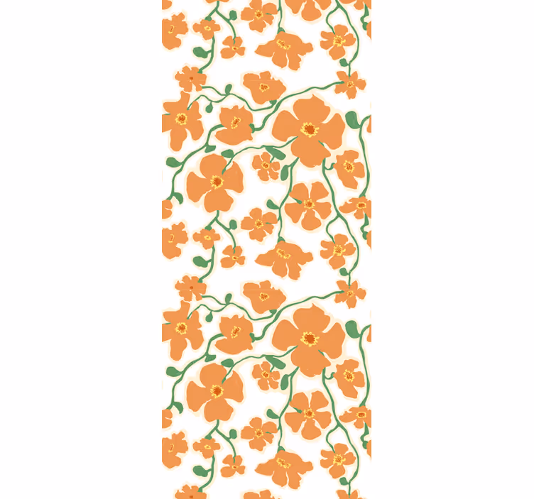 Carta da parati floreale design floreale in fiore - TenStickers