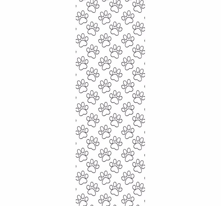 Carta da parati gatti disegno impronta zampa - TenStickers