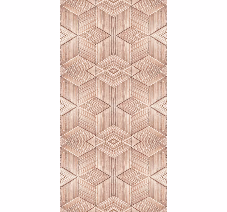 Carta da parati effetto legno modelli intricati - TenStickers
