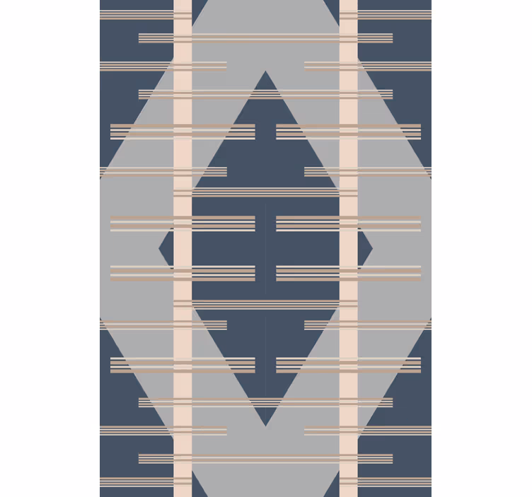 Carta da parati geometrica motivo rombo grigio - TenStickers
