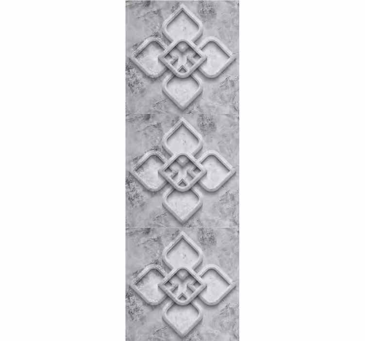 Carta da parati effetto pietra elegante motivo geometrico - TenStickers
