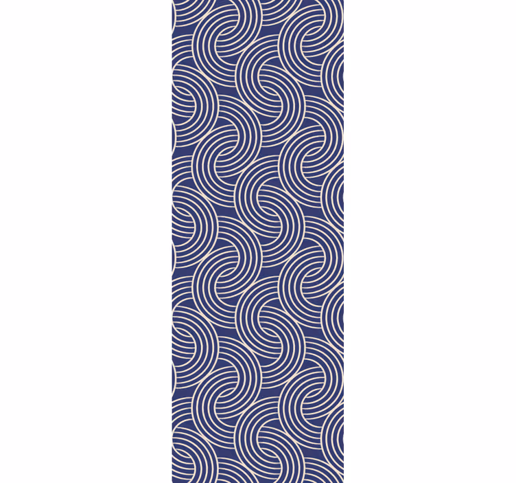 Carta da parati geometrica eleganti onde a spirale - TenStickers