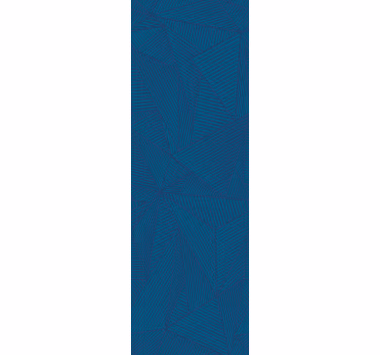 Carta da parati triangoli sfaccettature geometriche blu - TenStickers